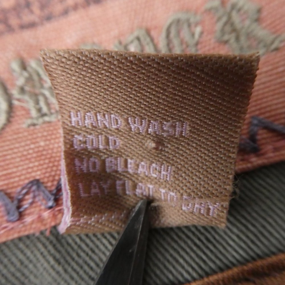 Vintage Military Khaki Jacket Cotton Belted Fitted Puff Sleeves Patches Star S - Picture 6 of 6